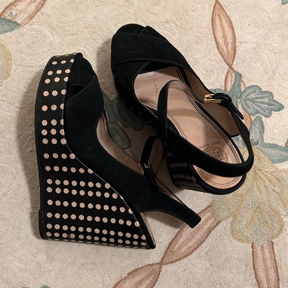 Tory Burch platform polkadot wedge - Picture 1 of 6